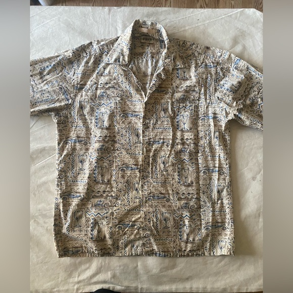 Campia Moda Hawaiian Shirt casual button down size Large - Picture 6 of 7